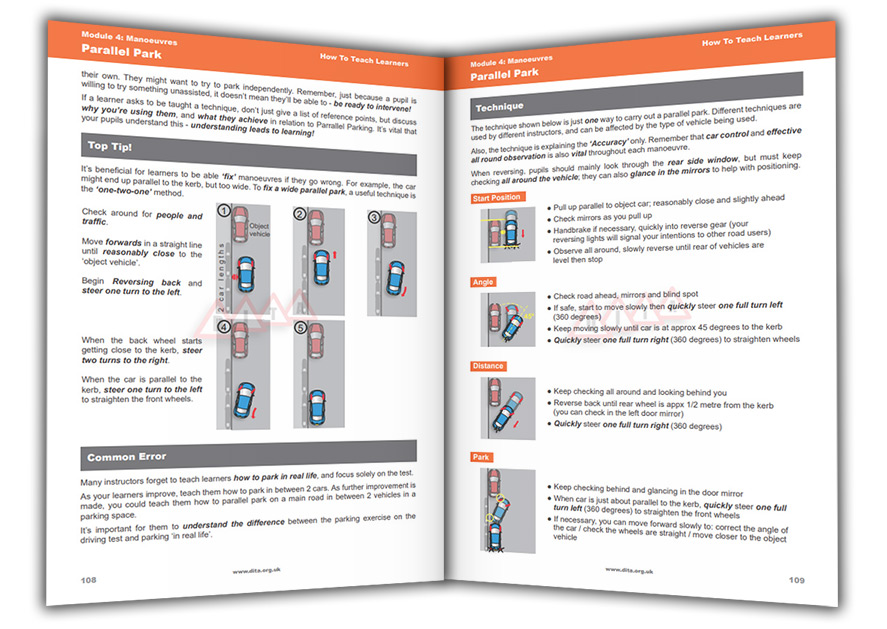 How To Teach Learners - Essential Guide for Driving Instructors - Parallel Park